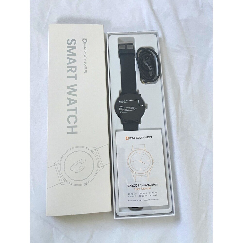 Parsonver SPROD1 SR1 44mm 4GB Touchscreen Smartwatch Black Silicone Band